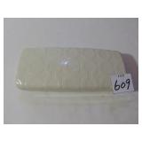 COACH HARD SHELL EYEGLASS CASE WHITE VINYL