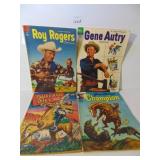 FOUR WESTERN THEME COMIC BOOKS ROY ROGERS JUNE