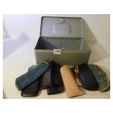 METAL BOX W/ EYE GLASS CASES