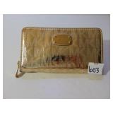 MICHAEL KORS GOLD METALLIC WALLET