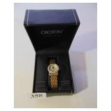 CROTON GOLD TONE LADIES WRISTWATCH BOXED NEW
