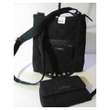 VERA BRADLEY QUILTED BLACK HANDBAG PURSE WITH