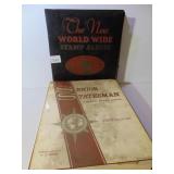 TWO BINDERS WITH STAMPS THE NEW WORLDWIDE STAMP