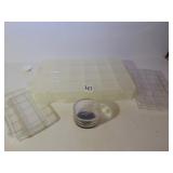 PLASTIC ORGANIZERS FOR JEWELRY MISC. ONE LARGE