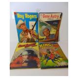 FOUR WESTERN THEME COMIC BOOKS ROY ROGERS APRIL