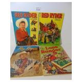 FOUR WESTERN THEME COMIC BOOKS TWO RED RYDER