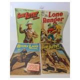 FOUR WESTERN THEME COMIC BOOKS TWO GENE AUTRY