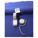 J A FILION 10K GOLD PLATED POCKET WATCH WITH