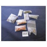 GROUP OF EARRING BACKS IN SEVERAL METALS COPPER