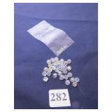 GROUP OF CRYSTAL BEADS TWO SIZES