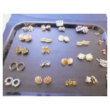 GROUP OF 20 PLUS MATCHED PAIRS OF EARRINGS