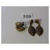 TWO PAIR OF HEIDI DAUS EARRINGS