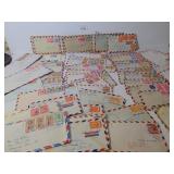 GROUP OF OVER FIFTY ENVELOPES WITH CANCELLED