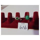 TWO SIZE 6 STERLING 925 SILVER RINGS RUSSIAN