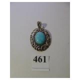 STERLING 925 PENDANT 2-1/2" LONG MARKED CP WITH