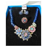 HEIDI DAUS NECKLACE EARRINGS AND RING SIZE10