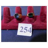 EIGHT PAIR OF MATCHED EARRINGS GOLD TONE AND