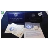 TWO 1971 EISENHOWER UNCIRCULATED SILVER DOLLAR