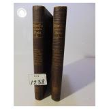 TWO OLD GERMAN BOOKS PRINTED IN GERMAN SCRIPT VOL