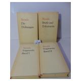 SET OF FOUR BOOKS WITH DUSTJACKET GERMAN NOVALIS