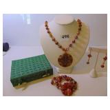 CLOISONNE OF ORIENTAL TREASURES BEADED NECKLACE