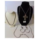 STERLING SILVER 925 23" CHAIN NECKLACE, SILVER