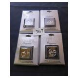 FOUR PACKAGES NEW STERLING ELEGANCE JEWELRY
