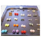 GROUP OF OVER 20 MATCHED PAIRS OF EARRINGS,