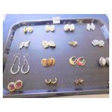 GROUP OF SIXTEEN MATCHED PAIRS EARRINGS