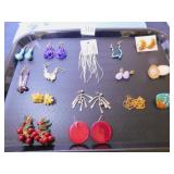 GROUP OF FIFTEEN MATCHED PAIRS OF EARRINGS ALL