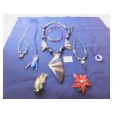 BLACK AND GOLD BEADED NECKLACE, BEADED NECKLACES