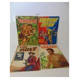 FOUR COMIC BOOKS TARZAN STRAIGHT ARROW NO 23 TIM
