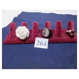 THREE RINGS ONE FLOWER KENNETH JAY LANE, 925