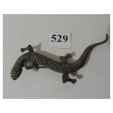 SIX-INCH-LONG MARCASITE LIZARD PIN