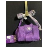 PURPLE LEATHER HANDBAG