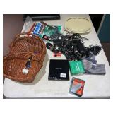 POWER SUPPLIES, DVD READER, BASKET