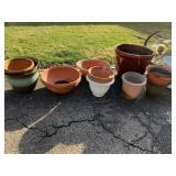 LARGE GROUP OF PLANTERS
