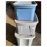 3 STORAGE TOTES