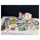 ASSORTED EPHEMERA INCLUDING PICTURES OF PEOPLE,