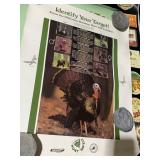 5 POSTERS TOTAL, 2 BEER, 2 WILDLIFE, 1 NUCLEAR