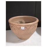LARGE CLAY PLANTER 10" H