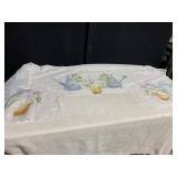 FOUR CAFÉ CURTAINS W/ WATER CAN MOTIF