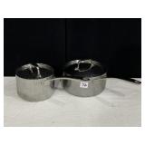2 TRAMONTANA SAUCEPANS WITH LIDS, 2 & 3 QT