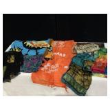 BATIK WRAPS, BAHAMAS WRAP, ASSORTED SCARVES,