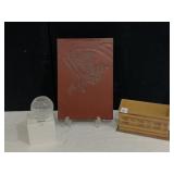 JAPENESE CHERRY BLOSSOM WOOD CARVING 11X15.5,