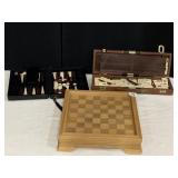 TILE CARD GAME IN CASE, BACKGAMMON