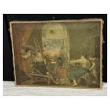 UNFRAMED OIL ON CANVAS, ARTOLEO, VELAZQUEZ DE