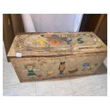 TOY CHEST TIN LITHOGRAPH POSSIBLY 50S
