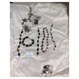 GROUP OF BRACELETS OVAL DOPHIN SAILBOAT 9 TOTAL