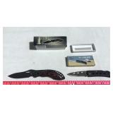 2 KNIVES, THE BISHOP 16-623RM, M-1 FOLDER